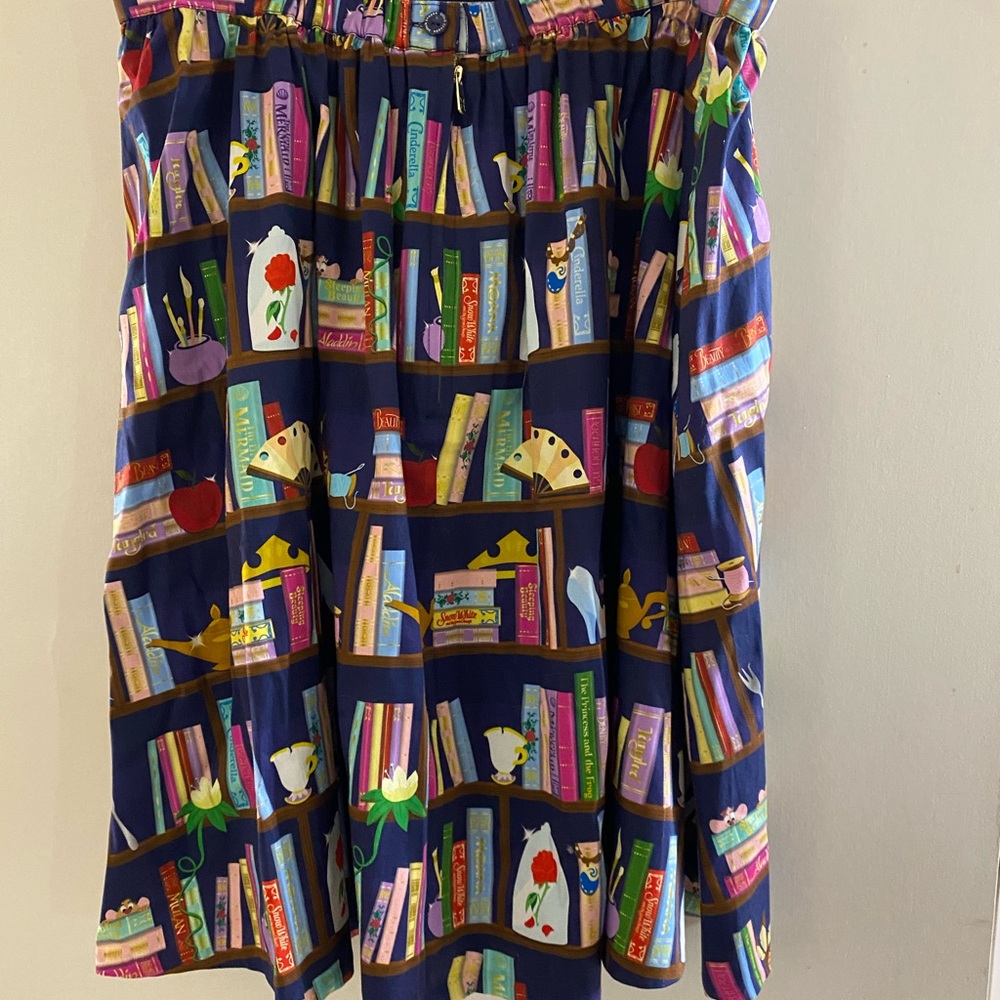 Disney Stitch Shoppe Book Print Women's Skirt Beauty and Beast